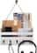 NEX™ Gray-Whitewash Hanging Wall-Mounted Mail Organizer with 5 Hooks